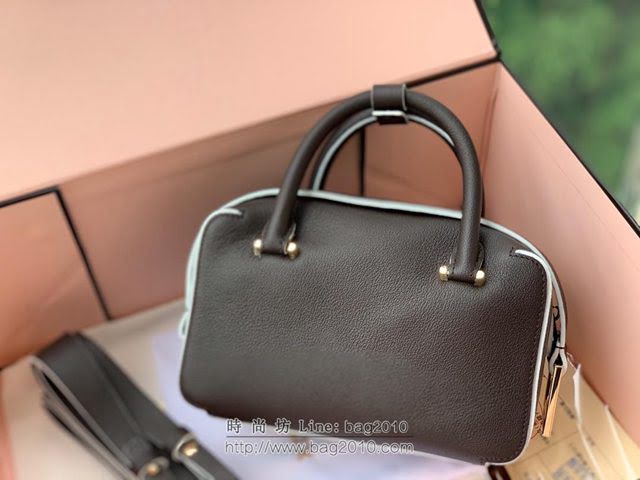 DELVAUX女包 Cool Box新色 巧克力色 德爾沃女手提包 Cl0020小方包巧克力 Delvaux手拎包 女單肩斜挎包  fcs1239